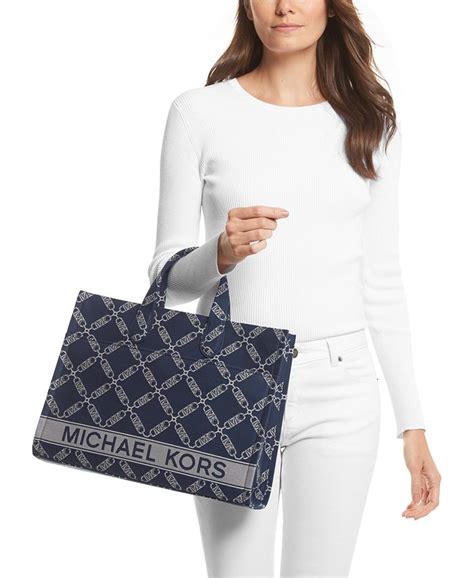 michael michael kors logo gigi large grab tote|Michael Kors gigi tote.